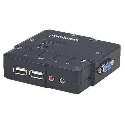 Manhattan Switch Kvm Compacto De 2 Puertos
