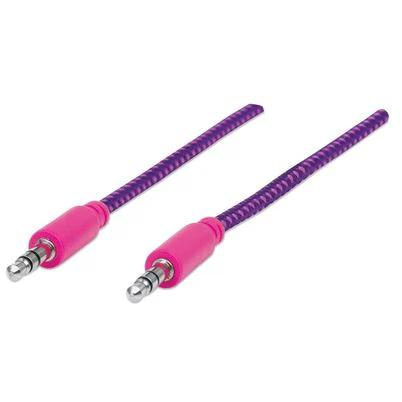 Manhattan Cable De Audio Con Recubrimiento Textil