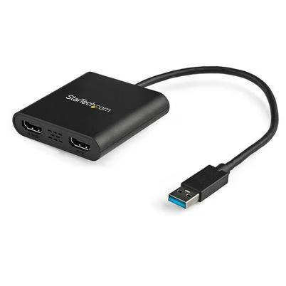 Startech.Com Adaptador Usb 3.0 A Hdmi Doble - 4k 30hz