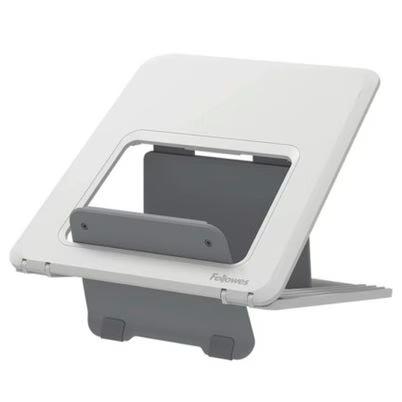 Soporte Para Laptop Fellowes Breyta 100098501 (14") Capacidad Máxima De Peso De 4 Kg 12 Niveles De Altura Ajustable Material Plástico Abs Color Gris