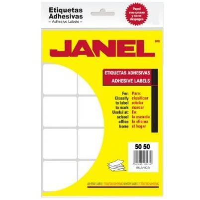 Etiquetas Autoadhesivas Janel 1005050100 Clásica 168 Pieza(S) Blanco