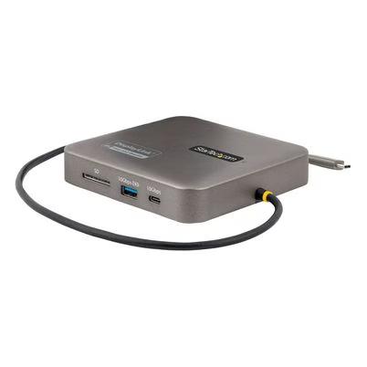 Startech.Com Docking Station Usb C - Usb Tipo C - Hdmi Doble De 4k 60hz Compatible Con Macbook Pro (M1/M2/M3/M4) Y Windows - Hub Ladrón Usb-A/Usb-C De 10gbps - Pd De 100w - Gbe - Sd - Cable 56cm