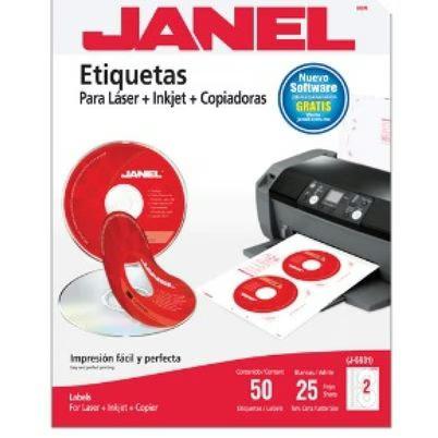 Etiquetas Autoadhesivas Janel 1085931101 Para Inyección De Tinta 1250 Piezas