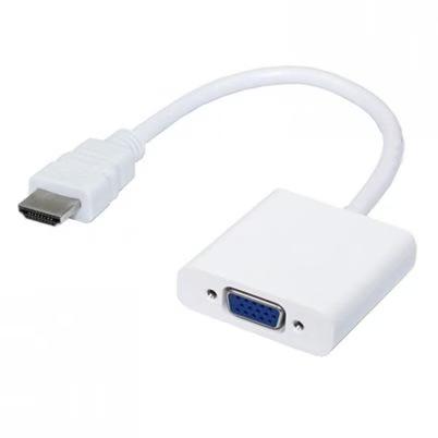 Adaptador De Cable De Vídeo Data Components 110910 Laptop, Pc Macho/Hembra Vga (D-Sub)/ Hdmi Blanco