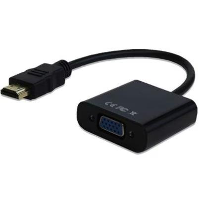 Adaptador De Cable De Vídeo Data Components 110910n Macho/Hembra Hdmi/Vga (D-Sub) Negro