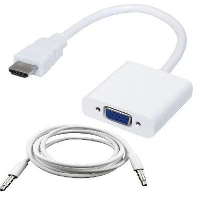 Adaptador De Cable De Vídeo Data Components 110964b Laptop, Pc Macho/Hembra Hdmi /Vga (D-Sub) Blanco