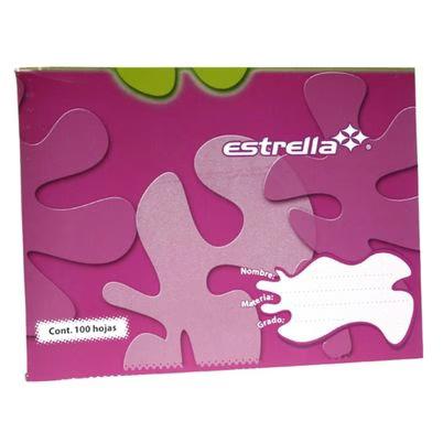 Cuaderno Estrella 147 Engrapado Hojan En Raya 100 Hoja(S) Morado