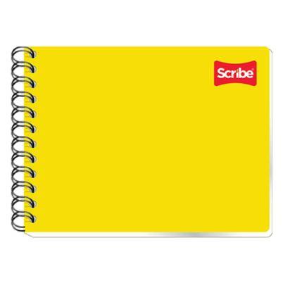 Cuaderno Scribe Clásico 1500 Estilo Italiano Con Doble Espiral Tipo Raya 100 Hojas Pasta Semirrígida Formato C5 Color De La Pasta Amarillo