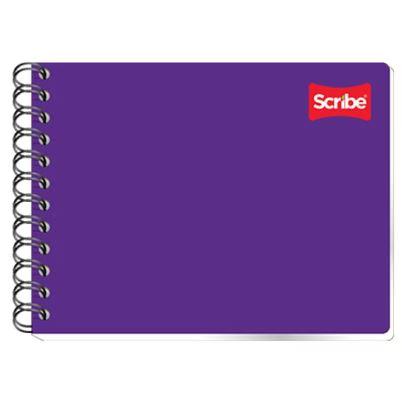 Cuaderno Scribe Clásico 1501 Estilo Italiano Con Doble Espiral 100 Hojas Pasta Semirrígida Formato C5 Color De La Pasta Morado