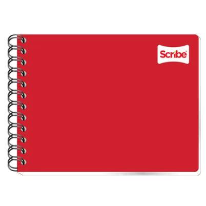 Cuaderno Scribe Clásico 1504 Estilo Italiano Con Doble Espiral Y Doble Raya 100 Hojas Pasta Blanda Color De La Pasta Roja