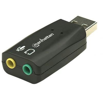Manhattan Adaptador De Audio 3-D Usb De Alta Velocidad