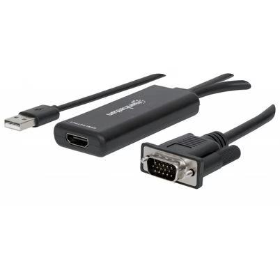 Convertidor Manhattan De Vga Y Usb A Hdmi Para Video Hd