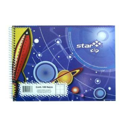 Cuaderno Estrella 168 Encuadernado Espiral Papel Cuadriculado 100 Hoja(S) Azul