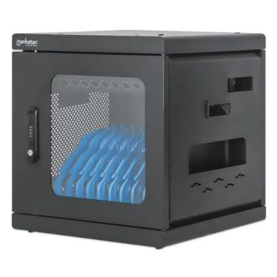 Gabinete De Carga Manhattan 180917 Hasta Capacidad De Carga 15kg Hasta 10 Dispositivo Conectados Simultáneos Indicador Led Material Acero Color Del Producto Negro