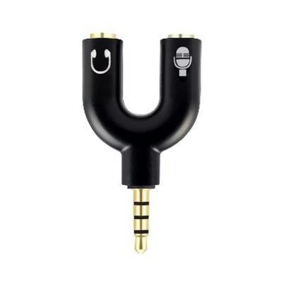 Adaptador De Audio Brobotix 181802-2 Macho/Hembra 3.5mm/2x3.5mm Negro