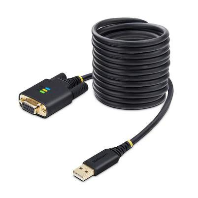 Startech.Com 1p10ffcn-Usb-Serial Cable De Serie Negro 3 M Usb Tipo A Db-9