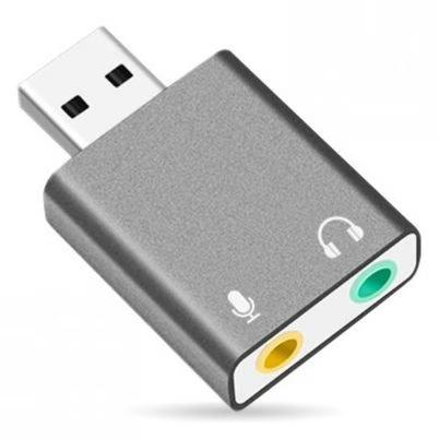 Adaptador De Interfaz De Audio Brobotix 263571 Usb A/3, 5 Mm Usb Gris