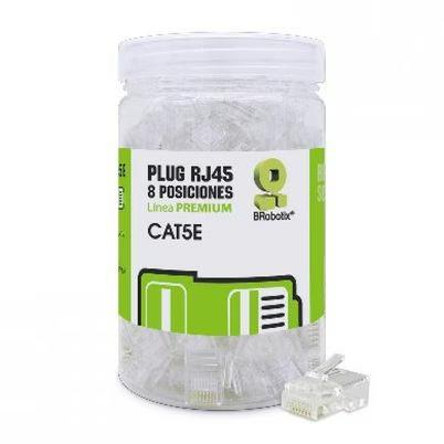 Tarro De Plástico Brobotix 263786 Plug Macho Rj45 Transparente 100 Pieza(S)