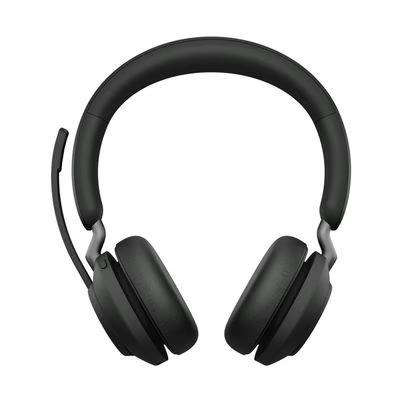 Audífonos Jabra Evolve2 65 Ms 26599-999-999 Estilo Diadema Biauricular Supraaural Conectividad Inalámbrico Bluetooth 5.0 Interfaz Usb-A Longitud Del Cable 1.2 M Color Negro