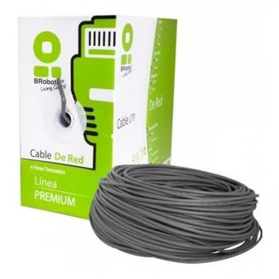 Bobina De Cable Brobotix Cat5e Utp Cca 100 Metros Color Gris Alta Resistencia