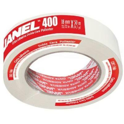 Cinta Masking Janel 1102450100 Poliester Blanco De Alta Resistencia Adhesiva
