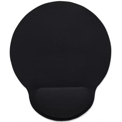 Manhattan Mouse Pad Con Descansa Muñecas El Material De Gel Promueve La Posición Adecuada De La Mano Y La Muñeca, Negro