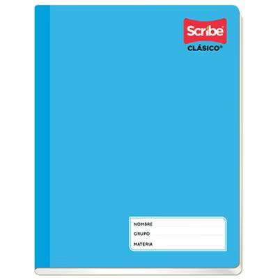 Cuaderno Scribe Clásico 4511 Estilo Frances Cosido 100 Hojas Pasta Semirrígida Formato C5 Color De La Pasta Azul Cielo