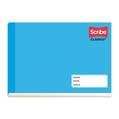 Cuaderno Scribe Clásico 4521 Estilo Italiano Cosido Tipo Raya 100 Hojas Pasta Semirrígida Color De La Pasta Azul