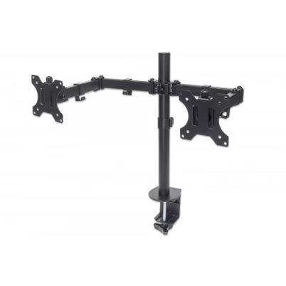 Soporte Para Monitor Manhattan 461528 (32") 16 Kg -45 - 45° Para Escritorio Negro