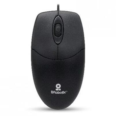 Mouse Brobotix 497202 Óptico 1000 Dpi Alámbrico Negro