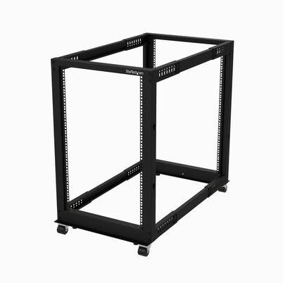 Gabinete Para Rack Startech.Com 4postrack18u 544 Kg 18u Bastidor Independiente 4 Postes Acero Negro