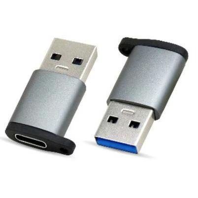 Adaptador Usb Brobotix 6000342 Macho/Hembra Usb C/Usb A Plata