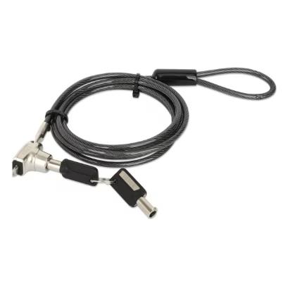 Candado Antirrobo Brobotix 6001639 2 Llaves Longitud Del Cable 1.8m Material De Elaboración Acero Al Carbon Color Del Producto Negro, Plata