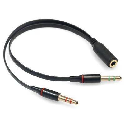 Cable De Audio Brobotix 651404 Macho/ Macho 3, 5 Mm/3, 5 Mm 0, 2 M Negro