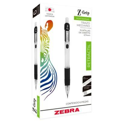 Lapicero Retráctil Zebra Z-Grip 6533-01/6 Punta Fina 0.7mm Tinta De Aceite 6 Pieza(S) Color Azul