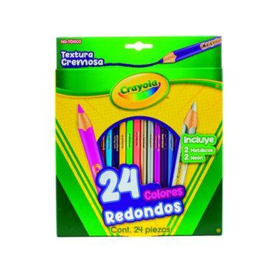 Lapices De Colores Crayola Wonder 684024m007 Punta Fina Textura Cremosa Paquete Con 24 Piezas Por Paquete Material Del Color Madera Colores Variados