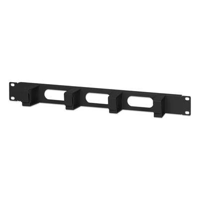 Organizador De Cables Administrable Intellinet 711050 (19") Capacidad Del Rack (1u) Orientación Horizontal Material Acero, Plástico Color Negro