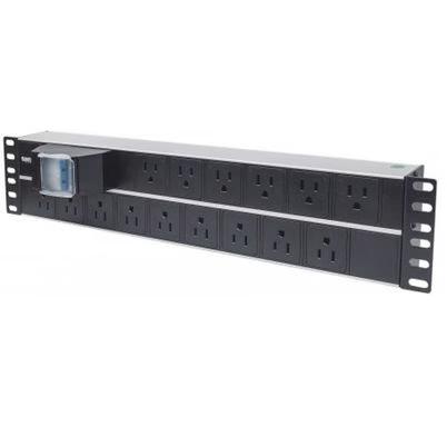 Barra Pdu Intellinet 714075 2u 125v 15a 15 Contactos Ac Negro, Gris