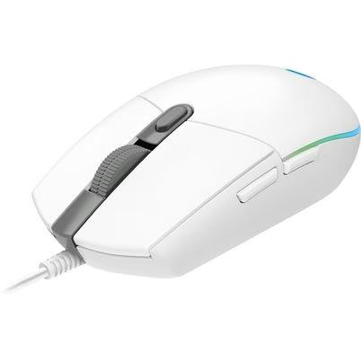 Mouse Gamer Logitech Óptico G203 Lightsync, Alámbrico, Usb, 8000dpi, Blanco 910-005794
