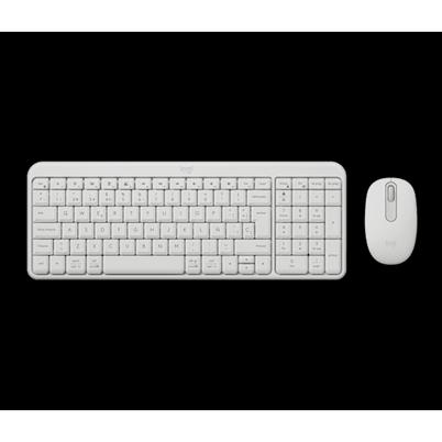 Kit De Teclado Y Mouse Logitech Mk250 920-013514 Conectividad Inalámbrico Interfaz Bluetooth 5.3 Alcance 10 M Idioma Inglés Incluye Mouse Color Blanco