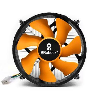 Ventilador Brobotix 963005 2200 Rpm 12 V Aluminio, Negro, Naranja