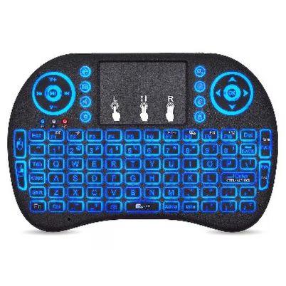 Mini Teclado Brobotix 963814 Inalámbrico Rf Retroiluminación Led Rgb Negro