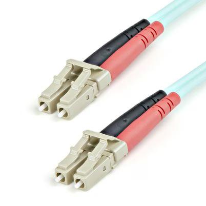 Startech.Com Cable De 1m De Fibra Óptica Multimodo Om3 Lc A Lc Upc - Full Duplex 50/125µm - Para Redes De 100g - Lommf/Vcsel - Pérdida Baja Al Insertar <0.3db - Cable Lszh
