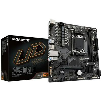 Tarjeta Madre Gigabyte A620m H (Rev. 1.0) A620m H Compatibilidad Con Procesadores Amd Ryzen 5, 7, 9-Enchufe Am5 Capacidad 96gb Ddr5-Sdram (Maxima) Interfaz Gigabit Ethernet Pci Express X16 Color Negro