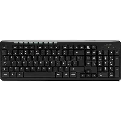 Teclado Acteck Tm100, Inalámbrico, Usb, Negro (Español) Ac-913973