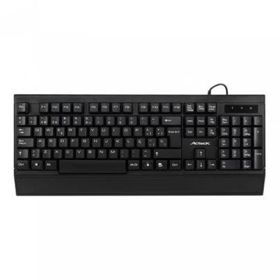 Teclado Acteck Ac-928946 Usb Español Alámbrico Color Negro