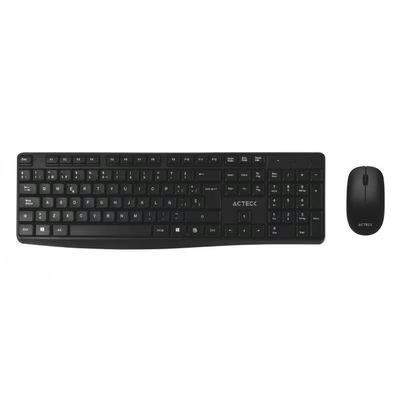 Kit De Teclado Y Mouse Acteck Kt25, Inalámbrico, Usb, Negro Ac-931755