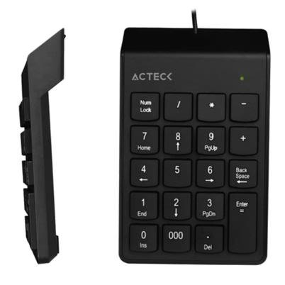 Teclado Numérico Acteck Ac-932622 Alámbrico Usb Negro
