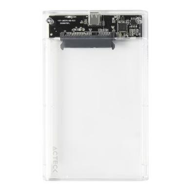 Gabinete Para Disco Duro Externo Acteck Armor Clear Hc430 (2.5") Usb C 3.2 Serial Ata Iii Transparente