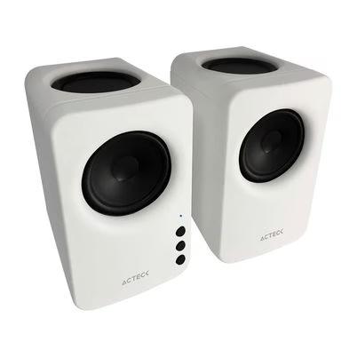 Acteck Dynamic Exact Mini Bs475 Potencia Rms 5w Canales De Audio 2.0 Canales Conectividad Inalámbrico-Bluetooth Material Abs Color Blanco, Negro